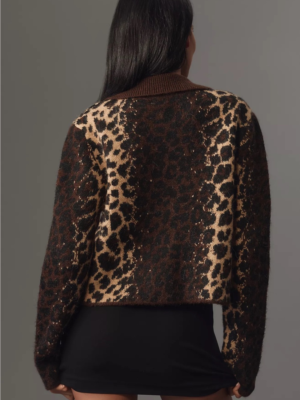 ANTHRO | Pilcro Cheetah Cardigan Sweater - Picture 2 of 7